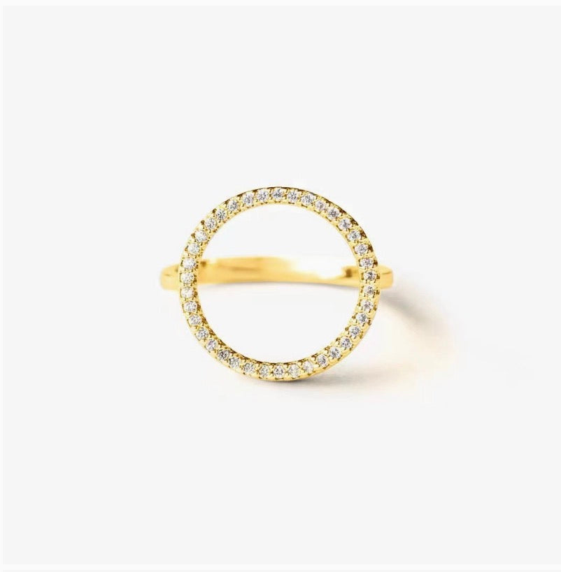 Open Arms Pave Ring