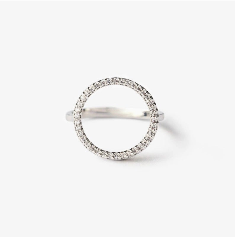 Open Arms Pave Ring