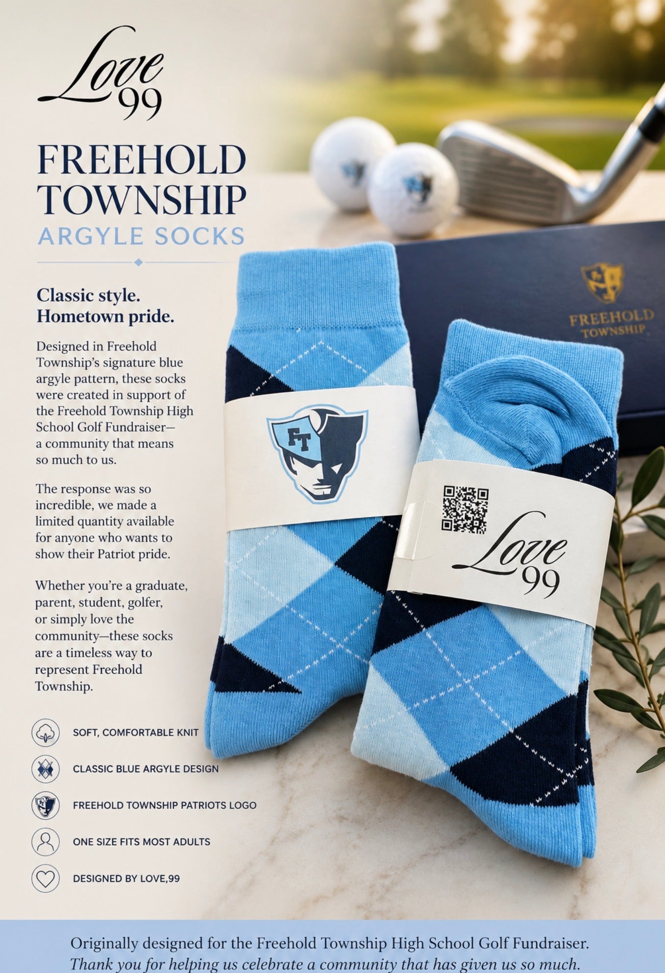 Freehold Township Argyle Socks