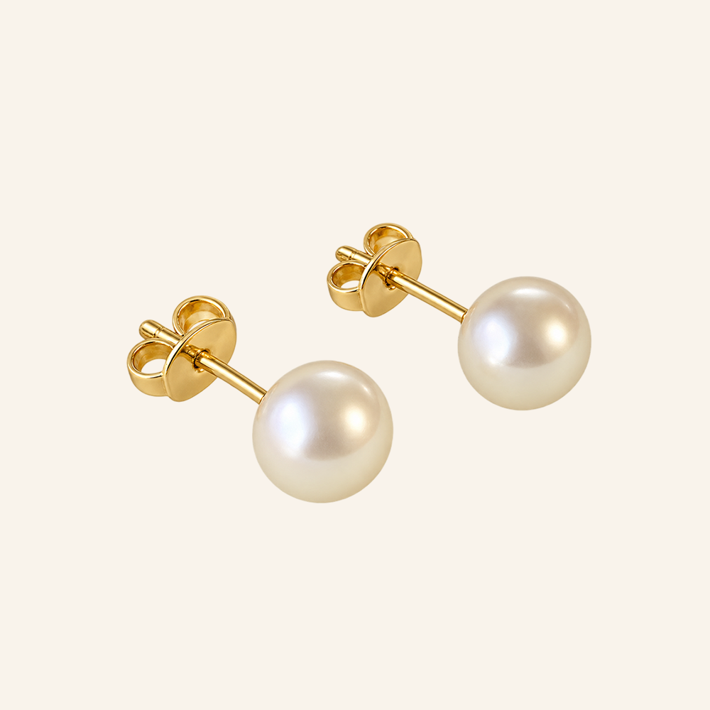 Lila Classic Pearl Stud
