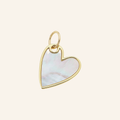 Mother Of Pearl Heart Charm