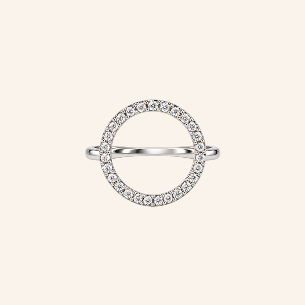 Open Arms Pave Ring