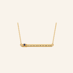 Refraction Bar Necklace - Black Diamond