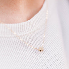 Gold Stardust Bead Necklace