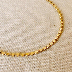 Gold 2mm Dot Ball Bracelet