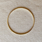 Gold Bangle Bracelet, Size 67mm