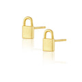 Lock And Gold Studs